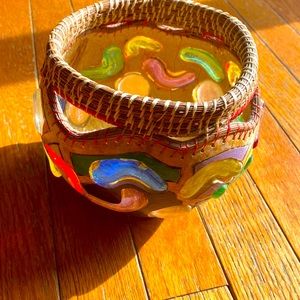 Cute decorative handmade Gourd Bowl